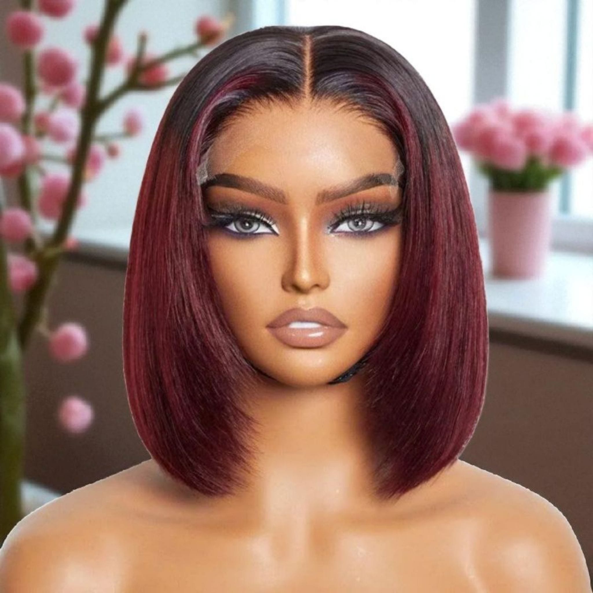 5x5 Closure Bob Wig Straight 250% Density