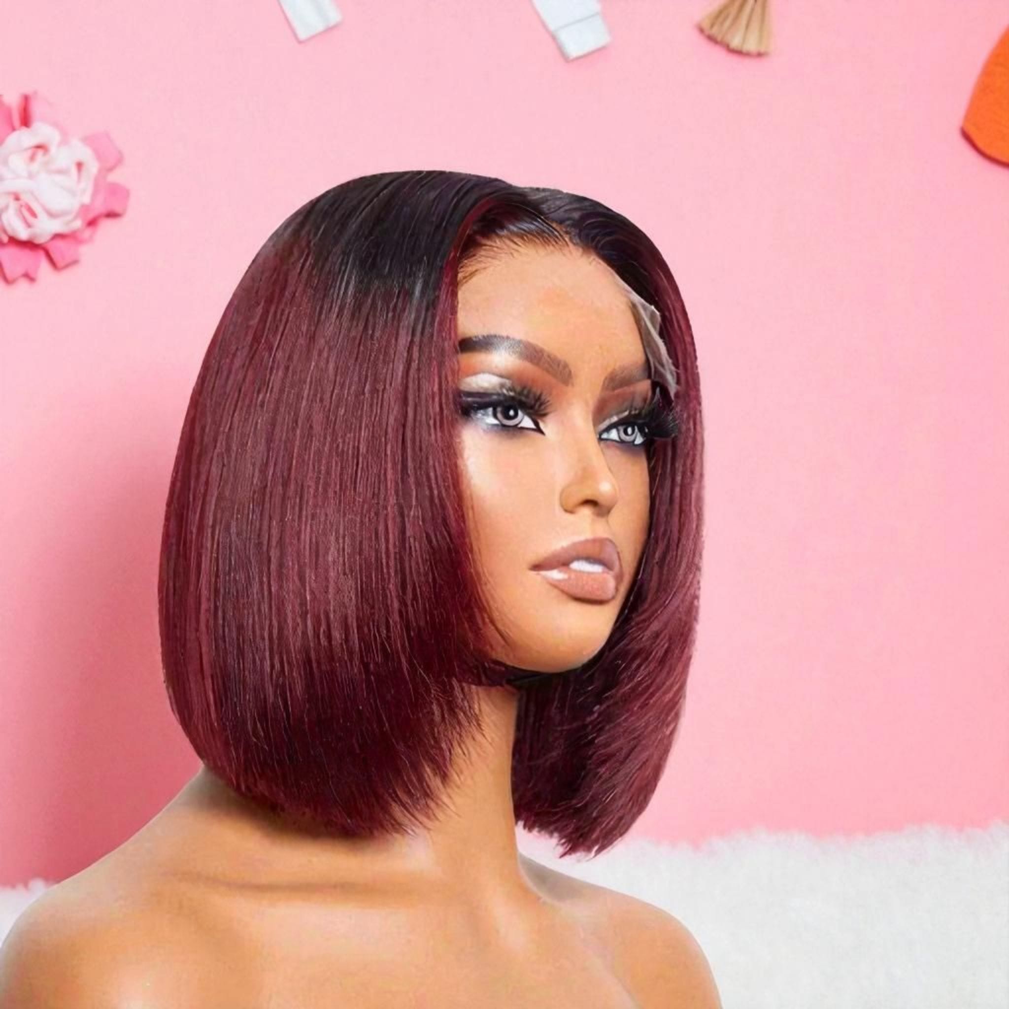 5x5 Closure Bob Wig Straight 250% Density
