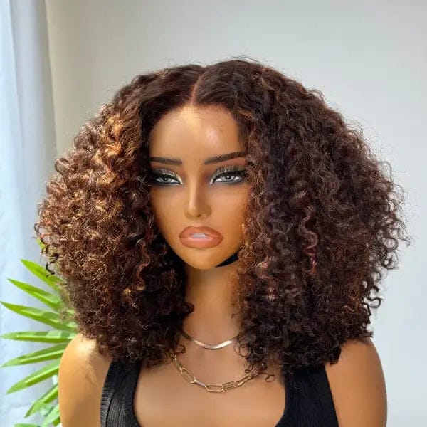 Bob Closure Wig Glueless Kinky Curly